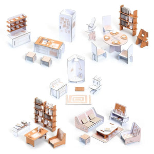 Kit DIY Colorie-assemble-joue - Maison de poupée 3D - Art & bricolage by Djeco