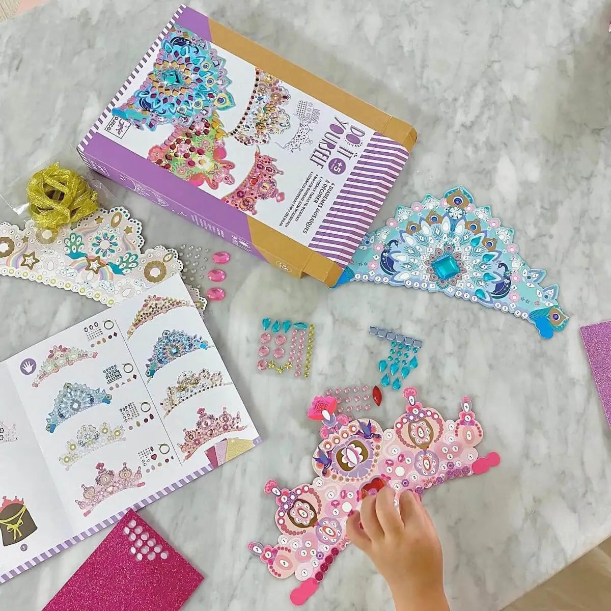 Kit DIY - Diadèmes mosaïques à décorer - Art & bricolage by Djeco