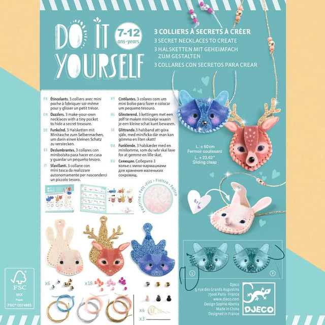 Kit DIY Étincelants - Colliers à secrets à créer - Art & bricolage by Djeco
