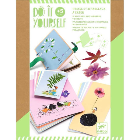 Kit DIY Inspirante nature - presse et 30 tableaux - Art & bricolage by Djeco