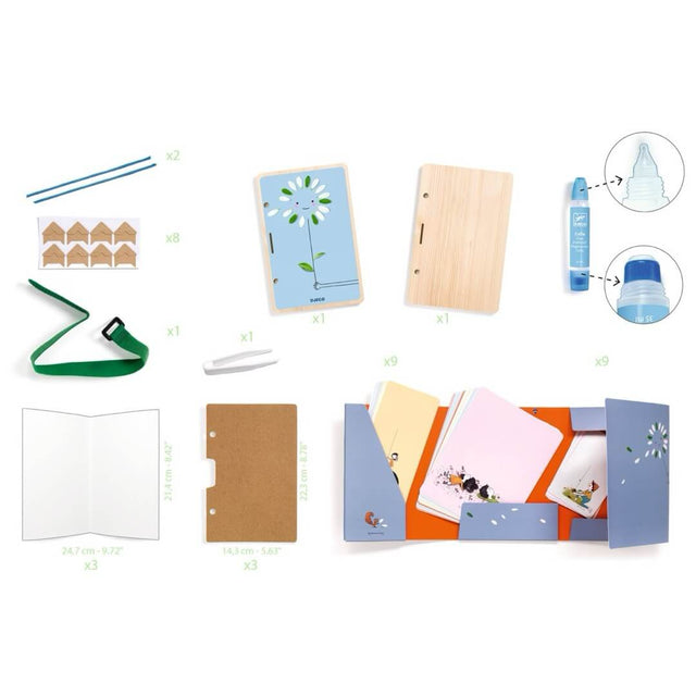 Kit DIY Inspirante nature - presse et 30 tableaux - Art & bricolage by Djeco