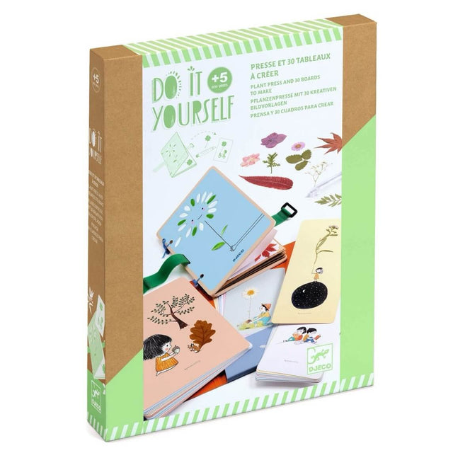 Kit DIY Inspirante nature - presse et 30 tableaux - Art & bricolage by Djeco
