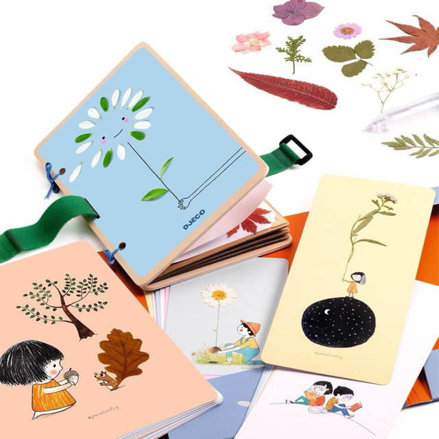 Kit DIY Inspirante nature - presse et 30 tableaux - Art & bricolage by Djeco