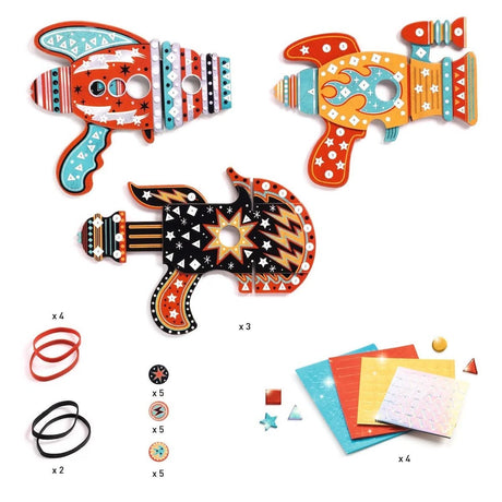 Kit DIY - Lanceurs de jetons à décorer Kosmik - Art & bricolage by Djeco