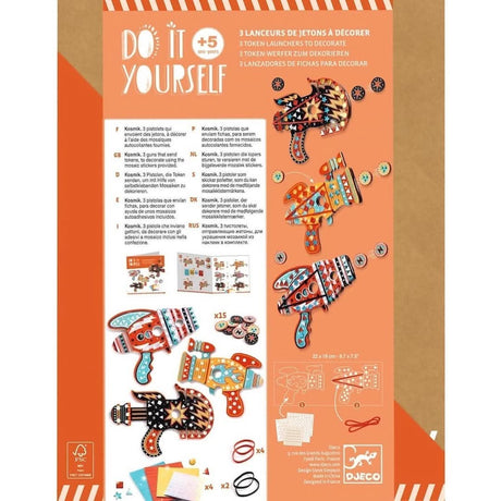 Kit DIY - Lanceurs de jetons à décorer Kosmik - Art & bricolage by Djeco