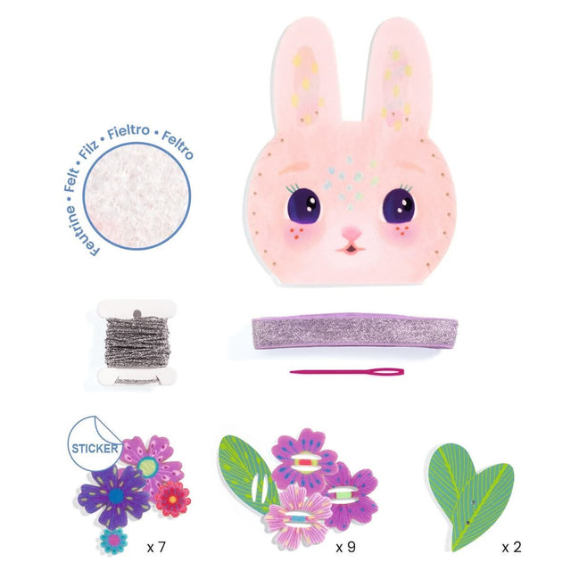 Kit DIY - Petit sac à créer Miss Lapinette - Art & bricolage by Djeco
