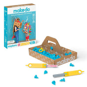 Kit d'outils de construction en carton - Explore (50 pcs) - Art & bricolage by Makedo