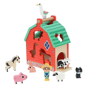 La Ferme des formes - Jouets à trier & empiler by Vilac