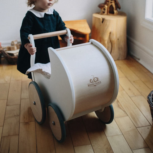 Landau de poupée et trotteur 2-en-1 - Blanc - Trotteurs by Kinderfeets