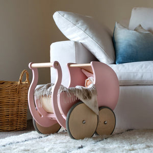 Landau de poupée et trotteur 2-en-1 - Rose - Trotteurs by Kinderfeets