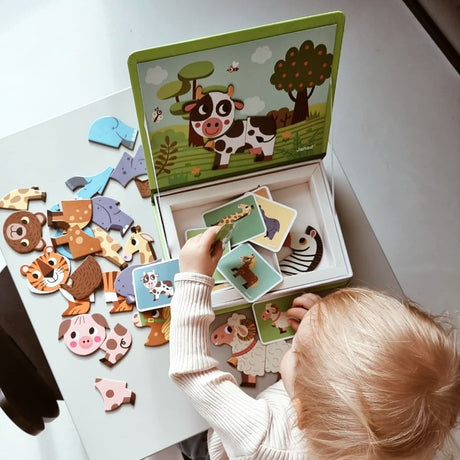 Magnétibook - Animaux (30 pcs) - Jeux magnétiques by Janod