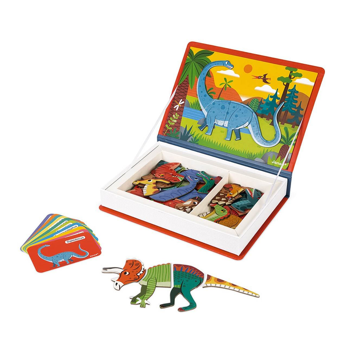 Magnétibook - Dinosaures (40 pcs)-Jeux magnétiques-Janod-Comme des Pirates