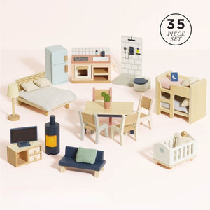 Maison Cherry Tree: meublée + famille de poupées - Maisons de poupée by Le Toy Van