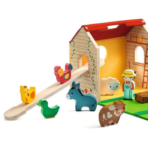 Maison de ferme et figurines Softi Farm - Ensembles de jeu by Djeco