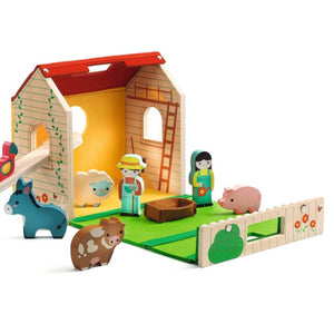 Maison de ferme et figurines Softi Farm - Ensembles de jeu by Djeco