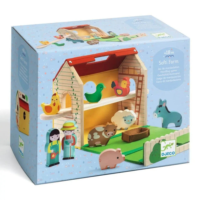 Maison de ferme et figurines Softi Farm - Ensembles de jeu by Djeco