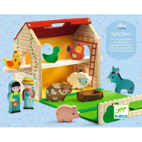 Maison de ferme et figurines Softi Farm - Ensembles de jeu by Djeco