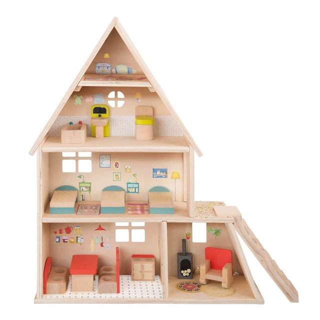 Maison de poupée + mobilier La Grande Famille - Ensembles de jeu by Moulin Roty