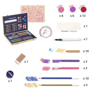 Mallette de couleurs étincelantes des grands - Art & bricolage by Djeco