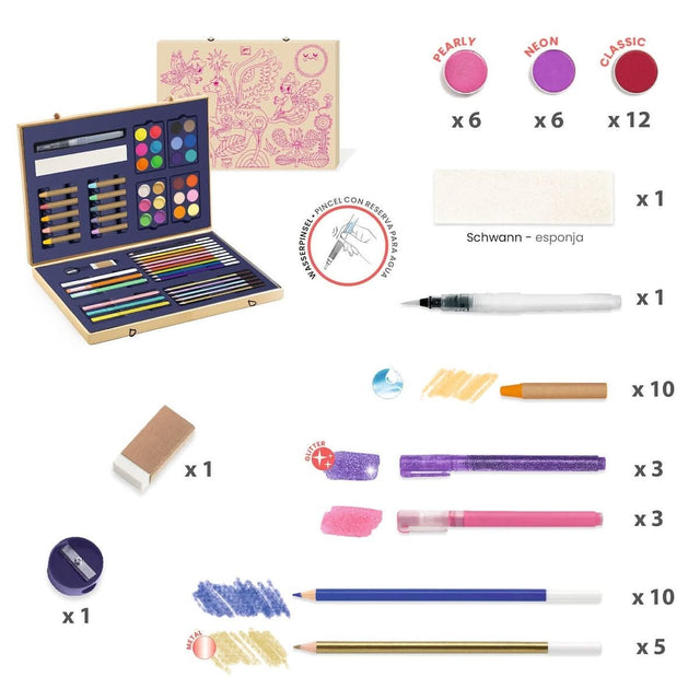 Mallette de couleurs étincelantes des grands - Art & bricolage by Djeco