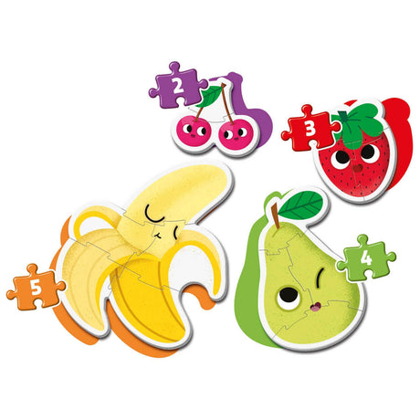 Mes premiers puzzles - Les fruits (2 à 5 pcs)-Casse-têtes-Clementoni-Comme des Pirates