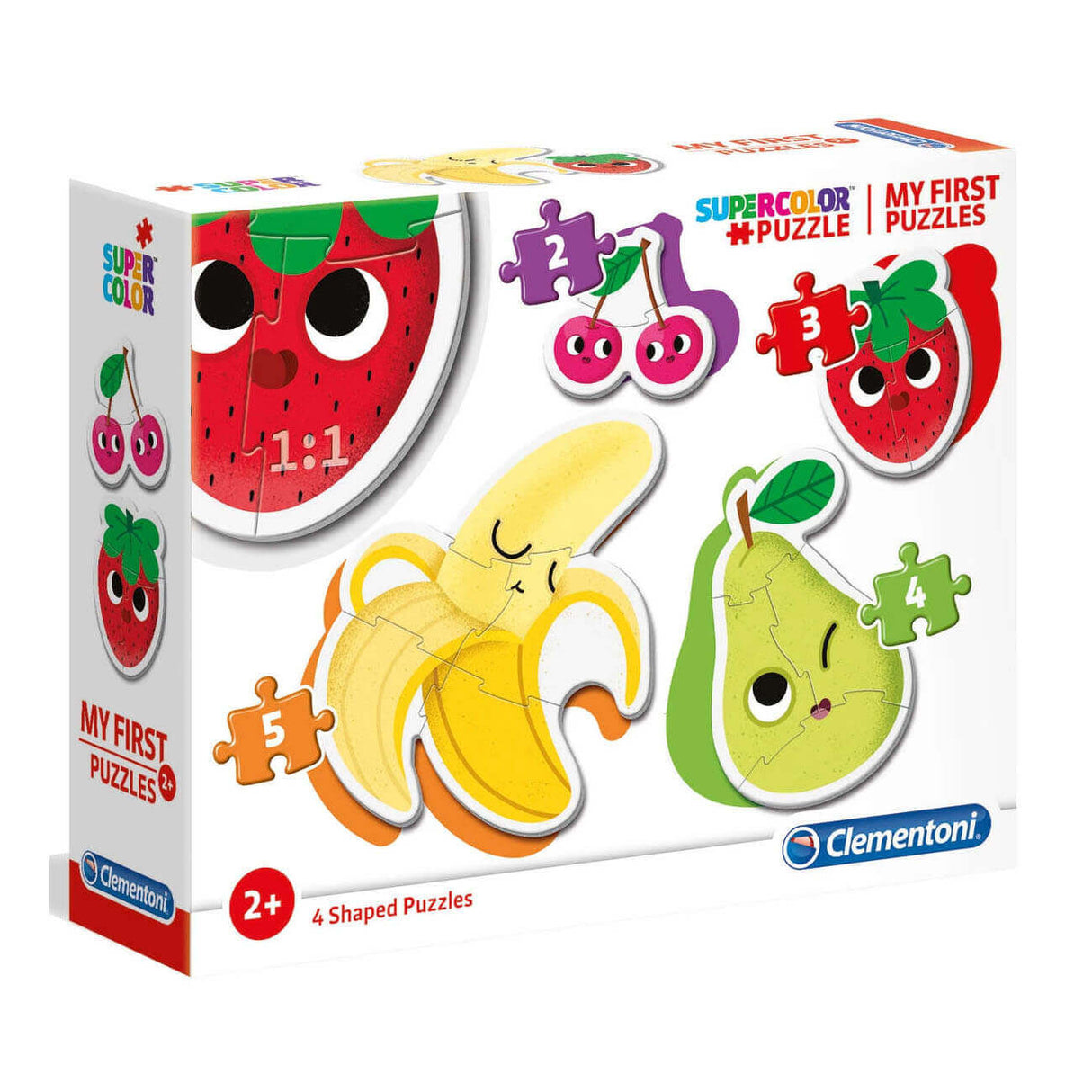 Mes premiers puzzles - Les fruits (2 à 5 pcs)-Casse-têtes-Clementoni-Comme des Pirates