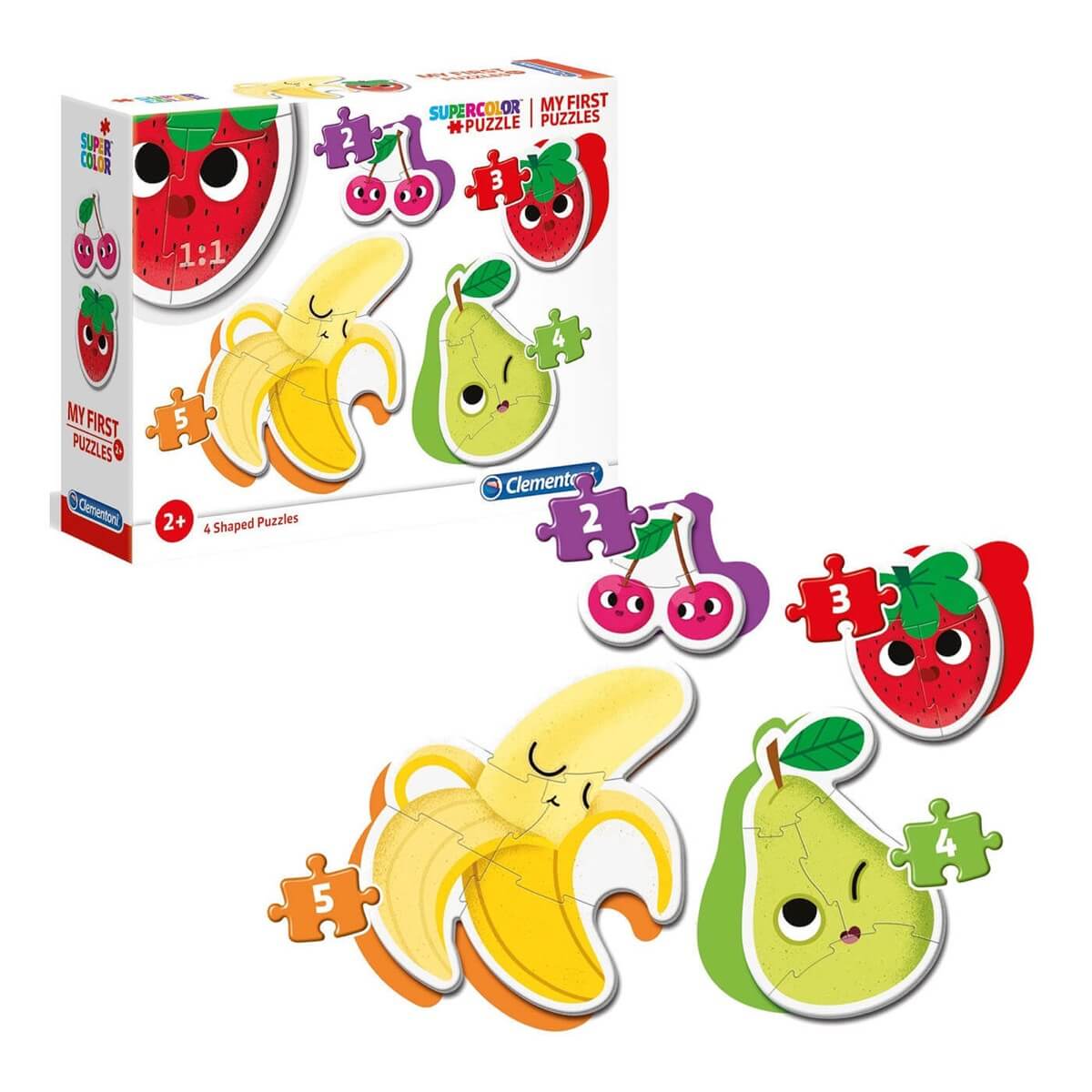 Clementoni My First Puzzles DC Superfriends – 4 Puzzle Mit 3, 6, 9, 12 Teilen, Aus Recyceltem Material