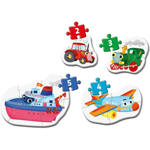 Mes premiers puzzles - Moyens de transport (2 à 5 pcs)-Casse-têtes-Clementoni-Comme des Pirates