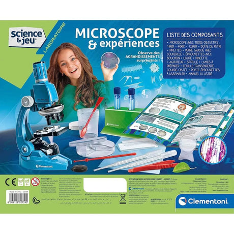 Microscope 1200x et expériences scientifiques - Jeux scientifiques by Clementoni