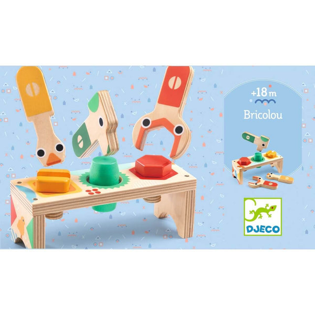 Mini établi en bois Bricolou - Jeux de motricité fine by Djeco