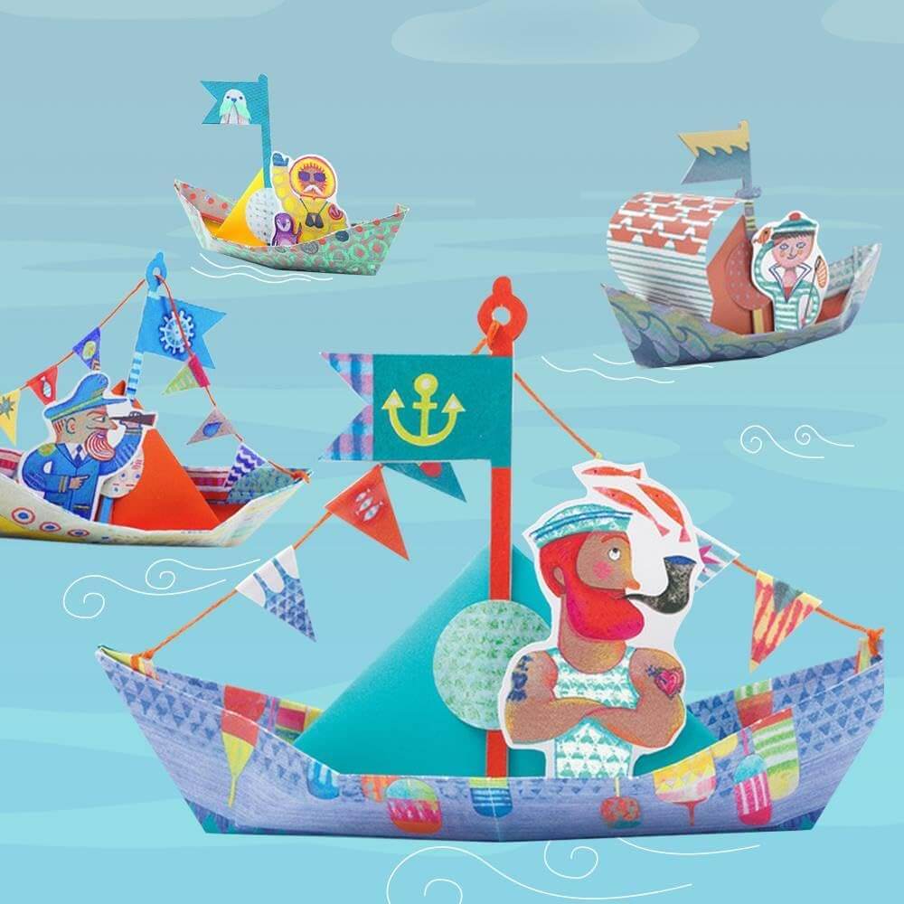 Origami: Bateaux sur l'eau-Art & bricolage-Djeco-Comme des Pirates