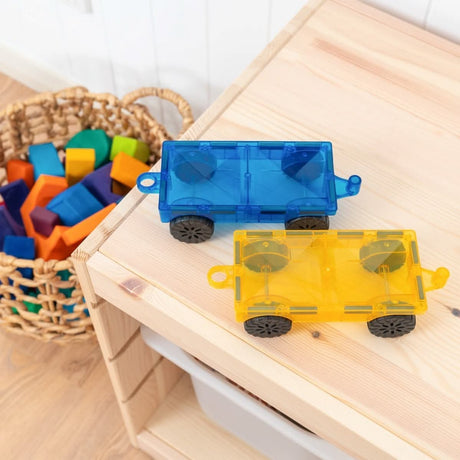 Pack de 2 voitures Arc-en-ciel - Jeux de construction by Connetix