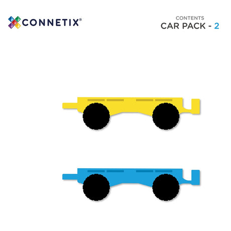 Pack de 2 voitures Arc-en-ciel - Jeux de construction by Connetix