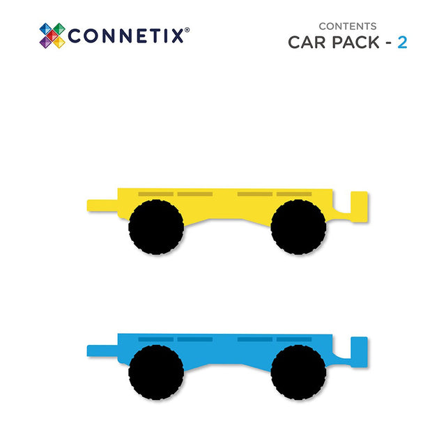 Pack de 2 voitures Arc-en-ciel - Jeux de construction by Connetix