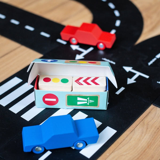 Panneaux de signalisation Road Blocks (8 pcs) - Véhicules de jeu by Waytoplay