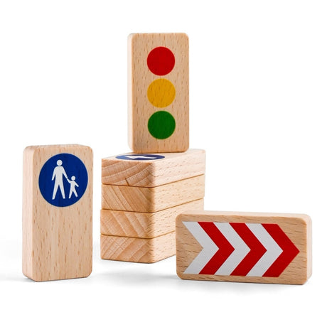 Panneaux de signalisation Road Blocks (8 pcs) - Véhicules de jeu by Waytoplay