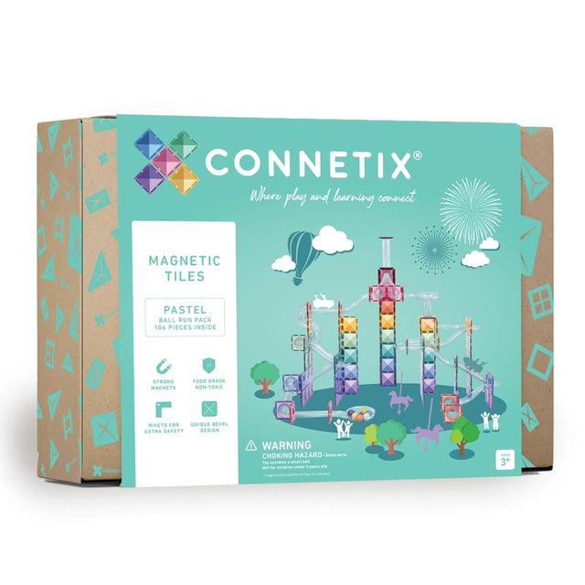 Parcours de balle magnétique Pastel (106 pcs) - Jeux de construction by Connetix