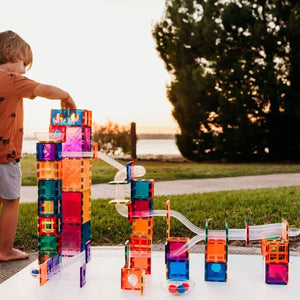 Parcours de balle magnétique Rainbow (92 pcs) - Jeux de construction by Connetix