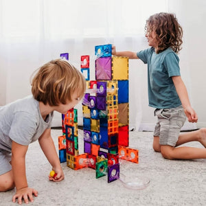 Parcours de balle magnétique Rainbow (92 pcs) - Jeux de construction by Connetix