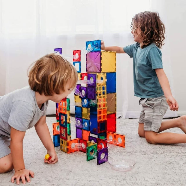Parcours de balle magnétique Rainbow (92 pcs) - Jeux de construction by Connetix