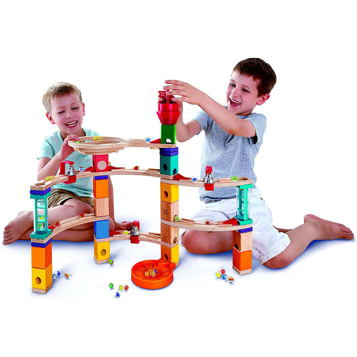 Quadrilla Castle Escape marble run (102 pcs) – Comme des Pirates