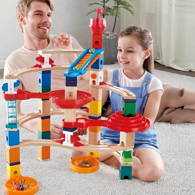 Parcours de billes Super spirales Quadrilla (129 pcs) - Jeux de construction by Hape