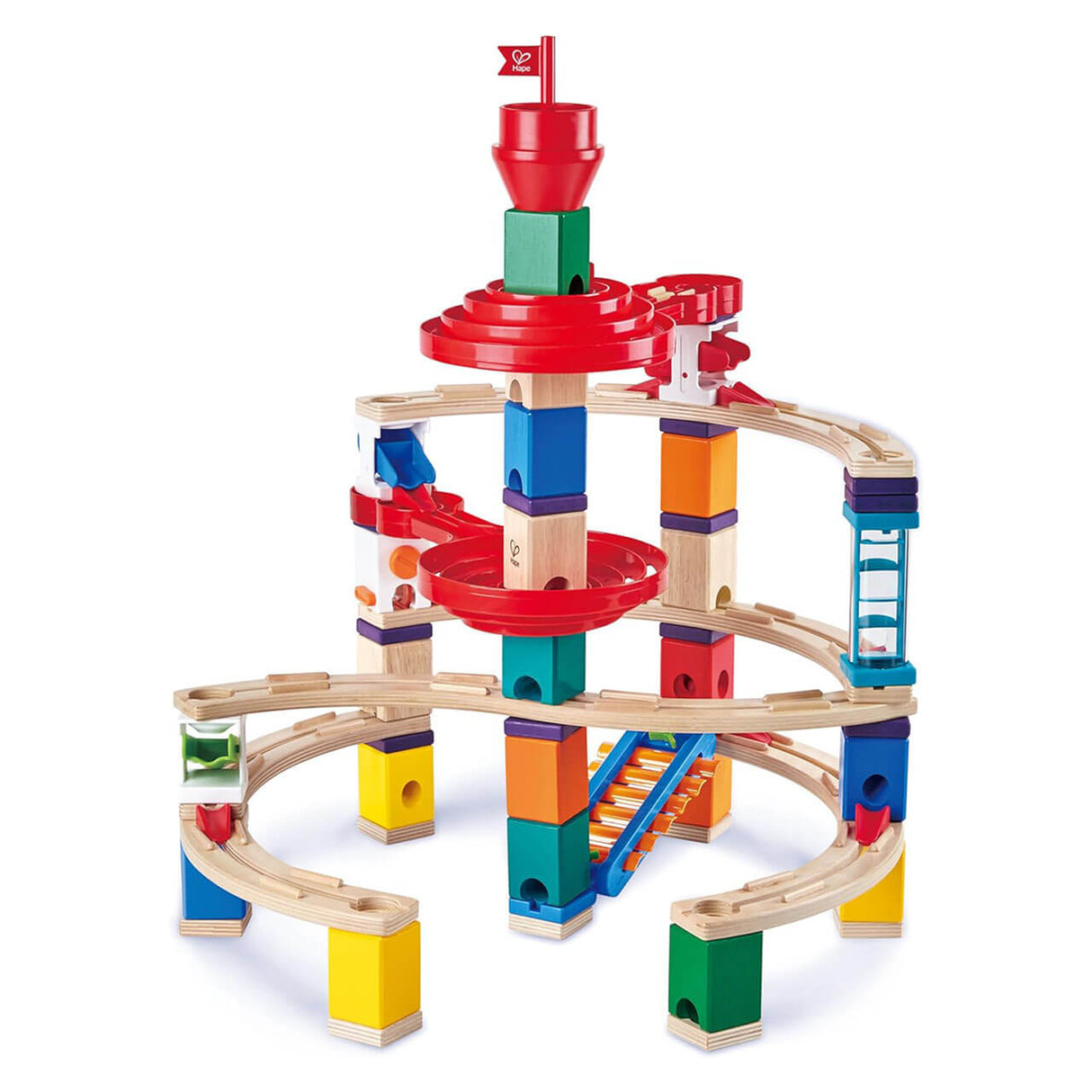 Parcours de billes Super spirales Quadrilla (129 pcs) - Jeux de construction by Hape