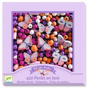 Perles en bois - Papillons (450 pcs)-Djeco-Comme des Pirates