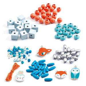 Perles en bois Petits animaux (450 pcs) - Jeux de motricité fine by Djeco