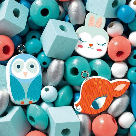 Perles en bois Petits animaux (450 pcs) - Jeux de motricité fine by Djeco