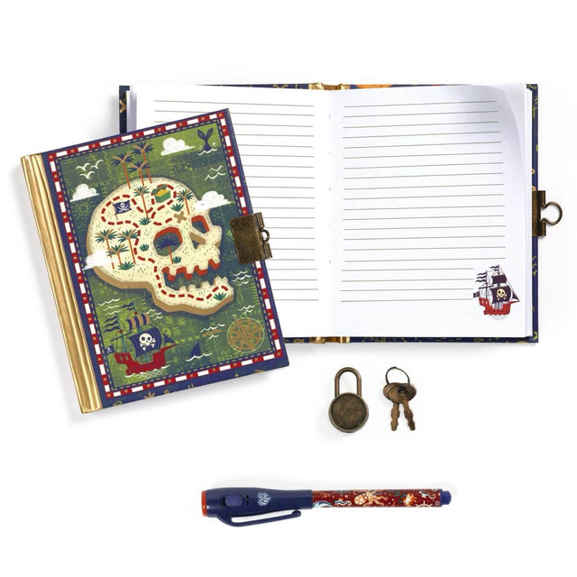 Petit carnet secret & feutre magique Pirates - Art & bricolage by Djeco