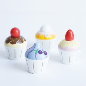 Petits fours Cupcakes en bois - Jouets d'imitation by Le Toy Van