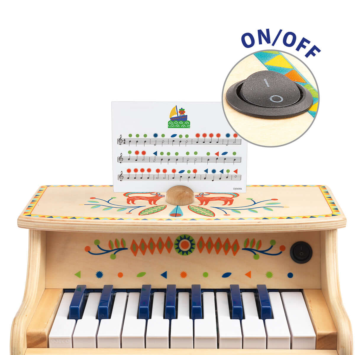 Piano électronique Animambo (18 touches)-Jouets musicaux-Djeco-Comme des Pirates