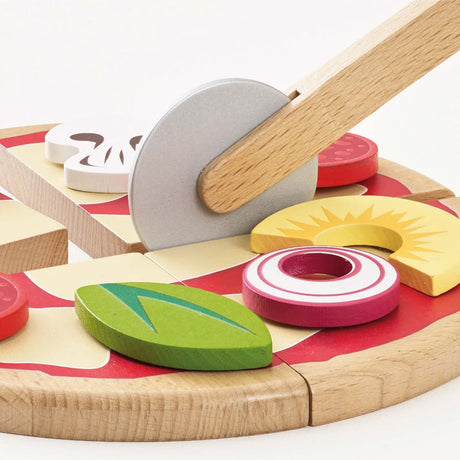 Pizza en bois à couper et garnir - Jouets d'imitation by Le Toy Van